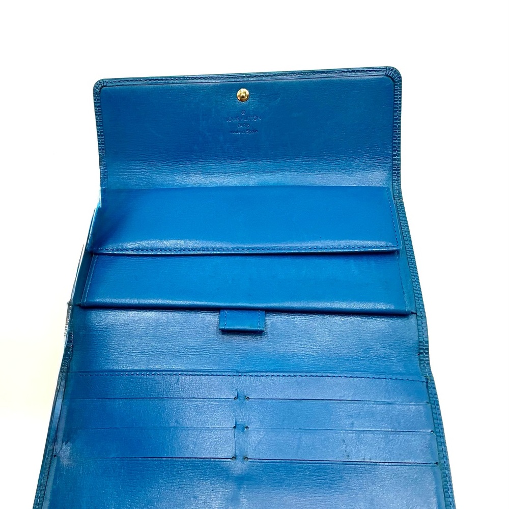 Louis Vuitton Blue Epi Leather International Wallet #1135 - Picture 5 of 8